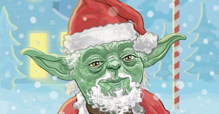 Yoda Christmas Card